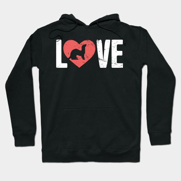 LOVE – Ferret Hoodie by MeatMan